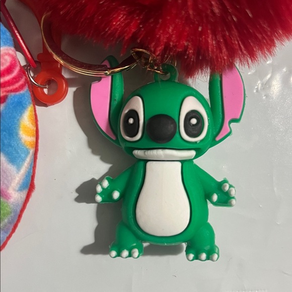 Hand Crafted Stitch Keychain with Pom Pom - Picture 3 of 7